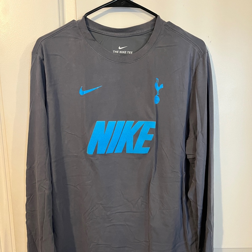 Nike Tottenham Gray and Blue Long Sleeve Shirt
